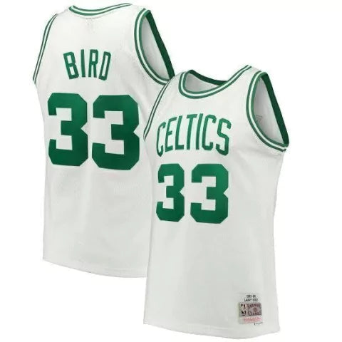 Canotta NBA Boston Celtics Edizione 1985-1986 Mitchell & Ness Authentic Bird 33 - Bianca