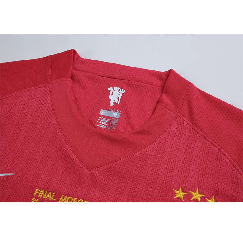 Maglia Manchester United 2007/08 - Retro Maschile - Rosso