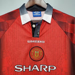 Maglia Manica Lunga Manchester United 1996 Umbro - Rosso