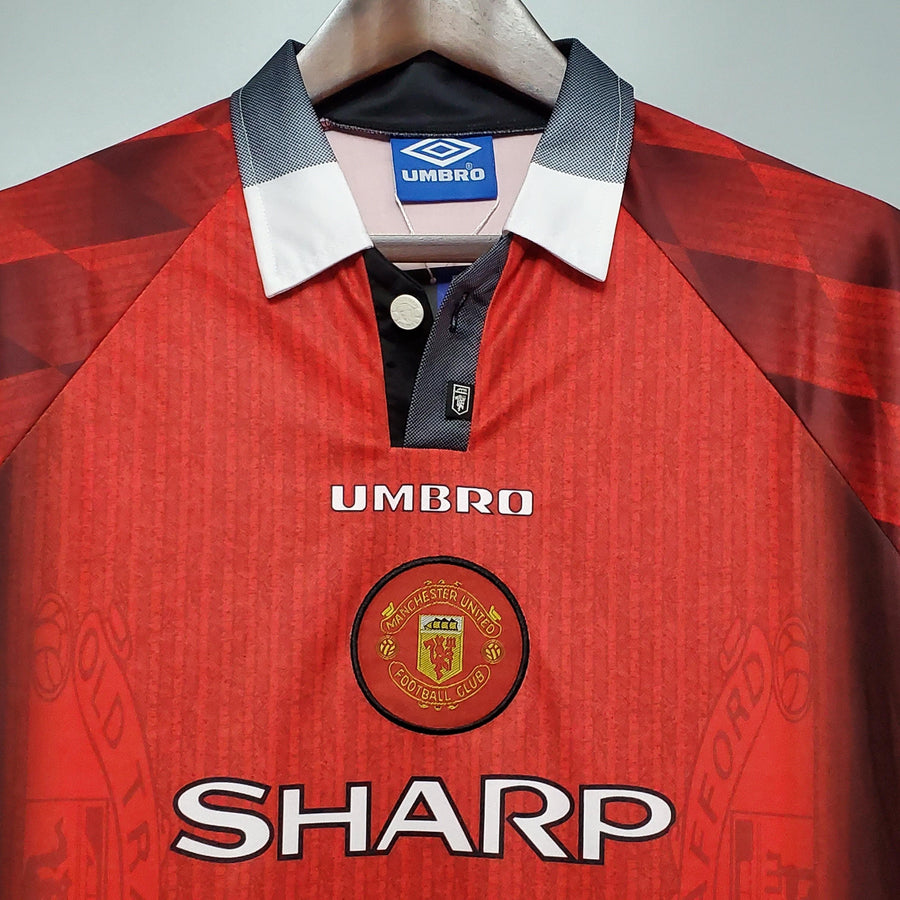 Maglia Manica Lunga Manchester United 1996 Umbro - Rosso