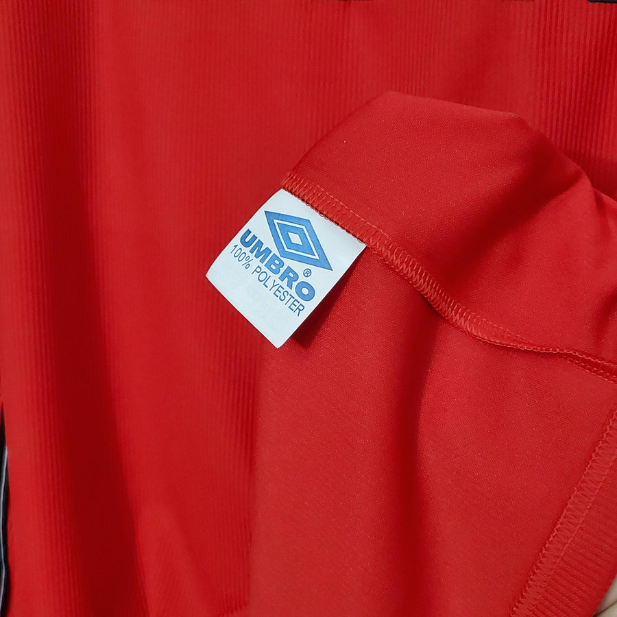 Maglia Manica Lunga Manchester United 1998/99 Umbro - Rosso