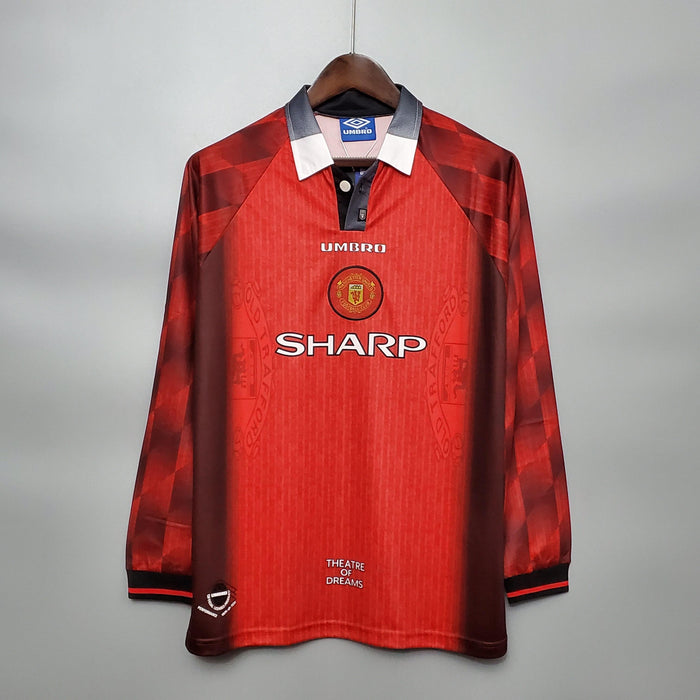 Maglia Manica Lunga Manchester United 1996 Umbro - Rosso