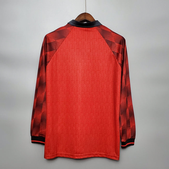 Maglia Manica Lunga Manchester United 1996 Umbro - Rosso