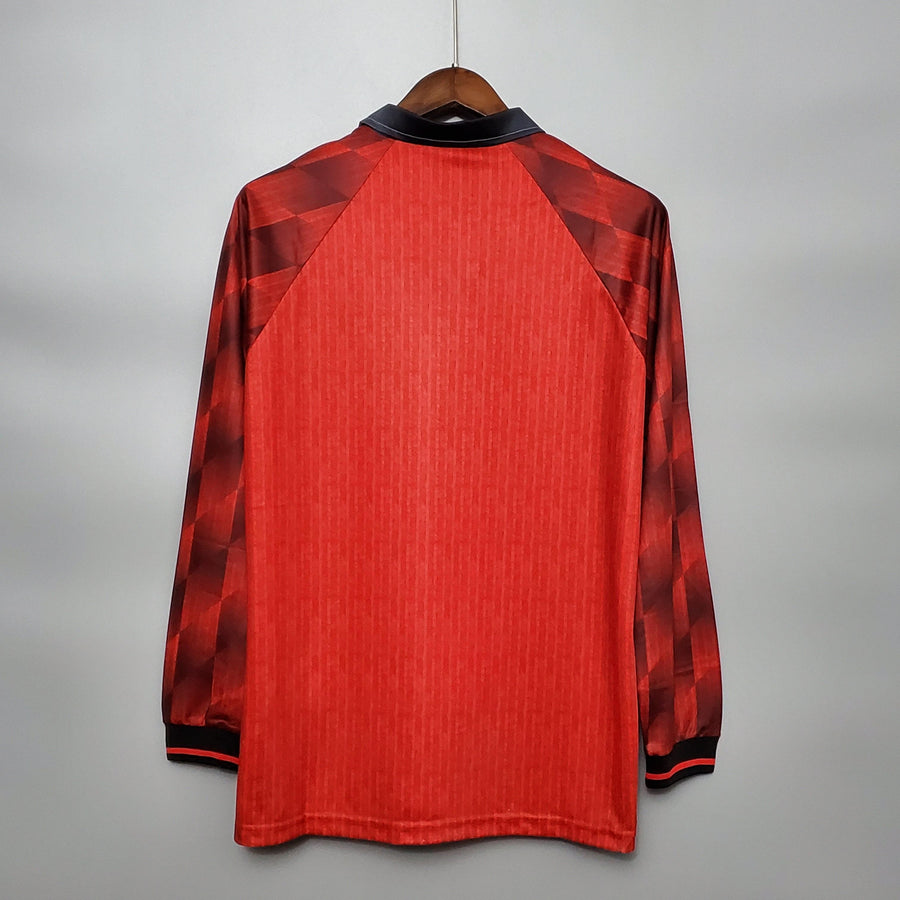 Maglia Manica Lunga Manchester United 1996 Umbro - Rosso