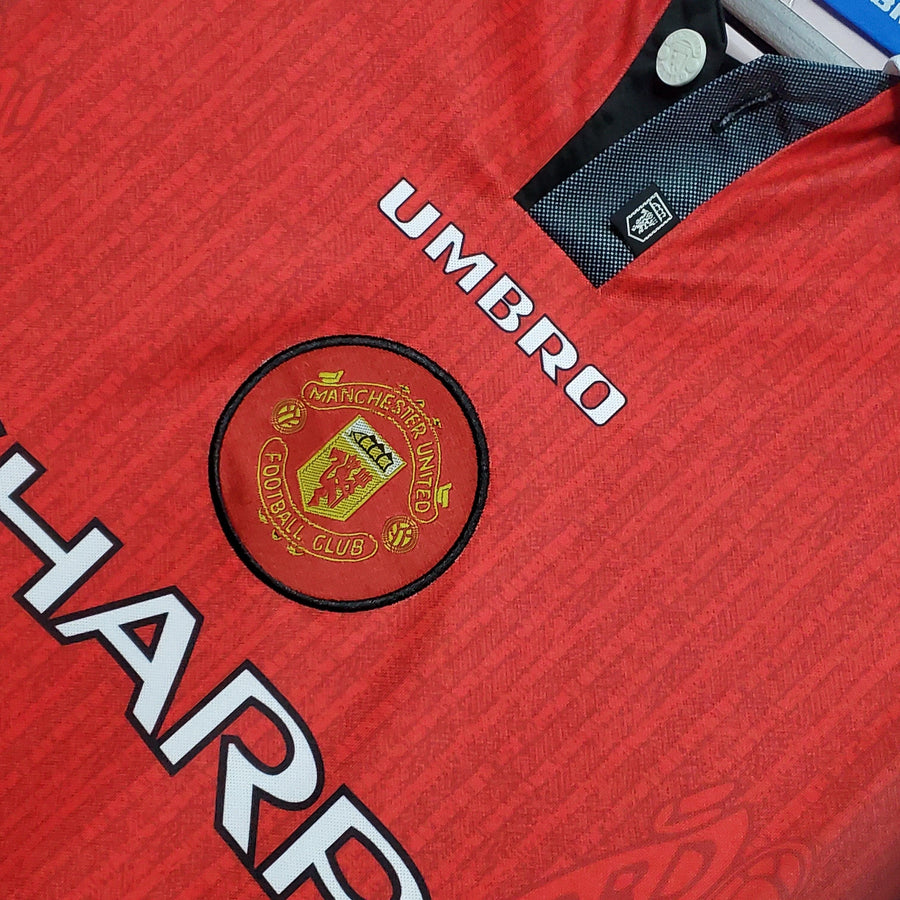 Maglia Manica Lunga Manchester United 1996 Umbro - Rosso