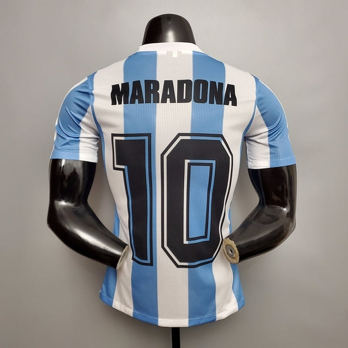 Maglia Argentina Retro 1986 Blu e Bianca - Le Coq Sportif
