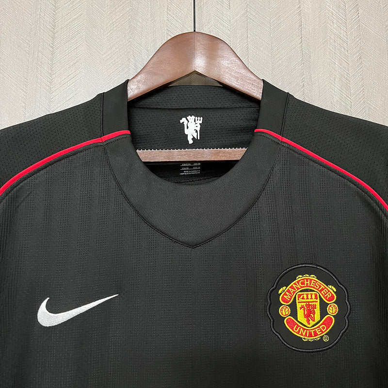 Maglia Manchester United 2007/08 - Retro Maschile - Nera