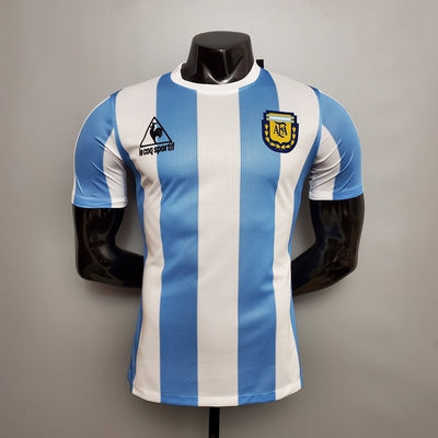 Maglia Argentina Retro 1986 Blu e Bianca - Le Coq Sportif