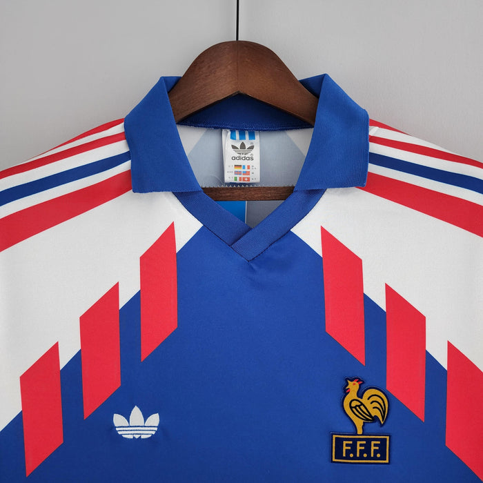 Maglia Manica Lunga Nazionale Francia 88/90 Adidas - Blu