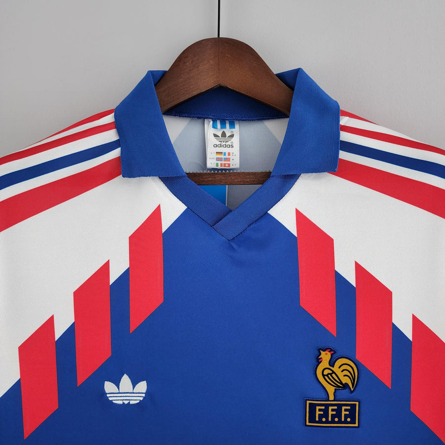 Maglia Manica Lunga Nazionale Francia 88/90 Adidas - Blu
