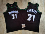 Canotta NBA Atlanta Hawks Retro 1997 - 1998 Mitchell & Ness Authentic Garnett 21 - Nera