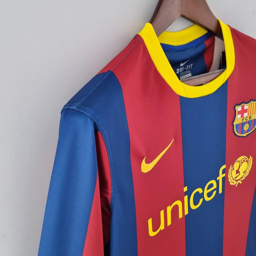 Maglia Manica Lunga Barcelona 10/11 Nike - Granata