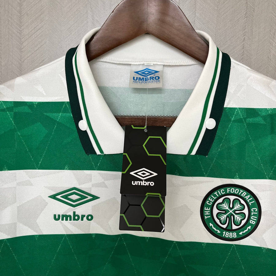 Maglia Celtic Retro 1987/1989 Verde e Bianca - Umbro