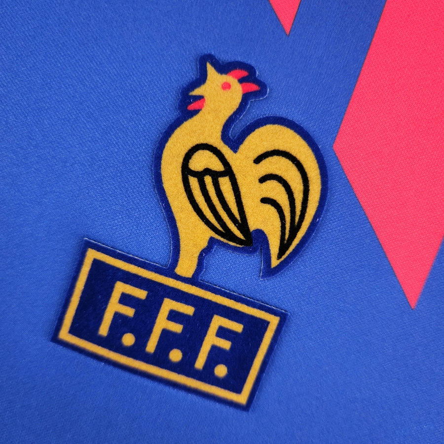 Maglia Manica Lunga Nazionale Francia 88/90 Adidas - Blu