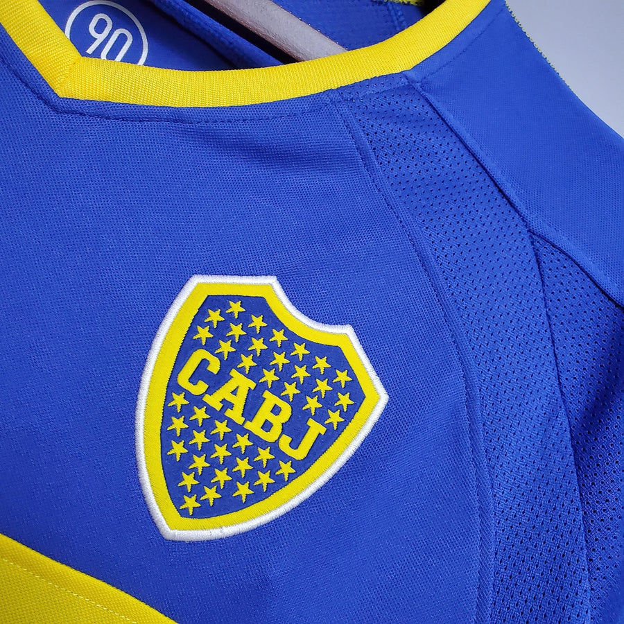Maglia Manica Lunga Boca Juniors 03/04 Nike - Blu e Giallo