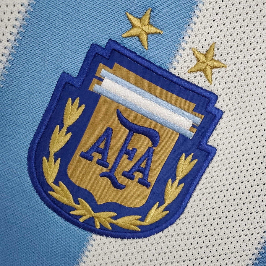 Maglia Argentina Retro 2010 Blu e Bianca - Adidas