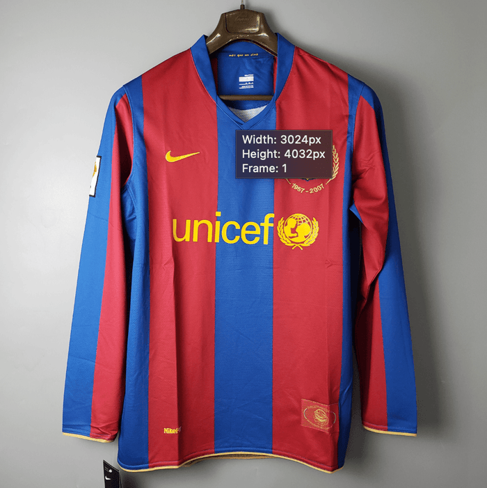 Maglia Manica Lunga Barcelona 07/08 Nike - Granata
