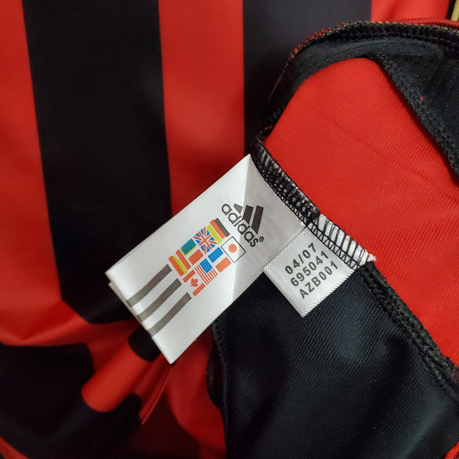 Maglia Manica Lunga Milan 06/07 Adidas - Nero e Rosso
