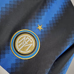 Maglia Manica Lunga Inter de Milão I 10/11 Nike - Blu e Nero