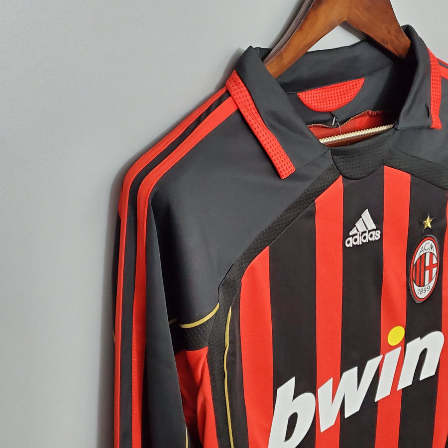 Maglia Manica Lunga Milan 06/07 Adidas - Nero e Rosso