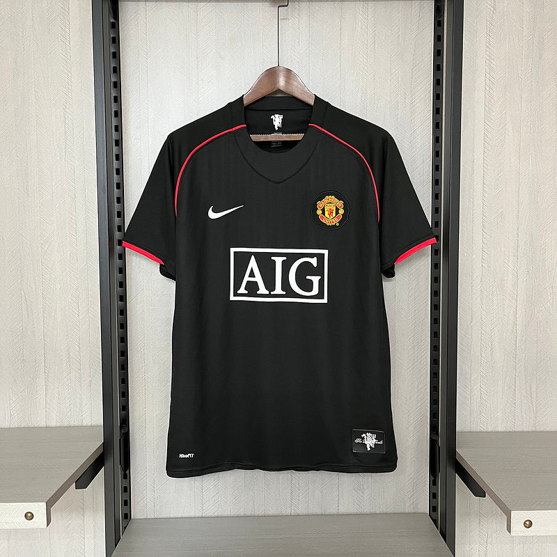 Maglia Manchester United 2007/08 - Retro Maschile - Nera