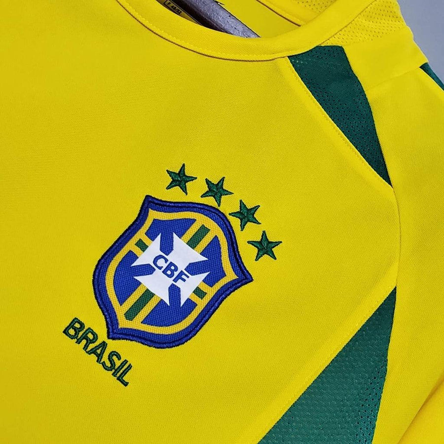 Maglia Nazionale Brasileeira Retro 2002 Gialla - Nike