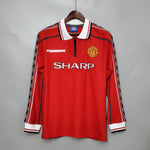 Maglia Manica Lunga Manchester United 1998/99 Umbro - Rosso