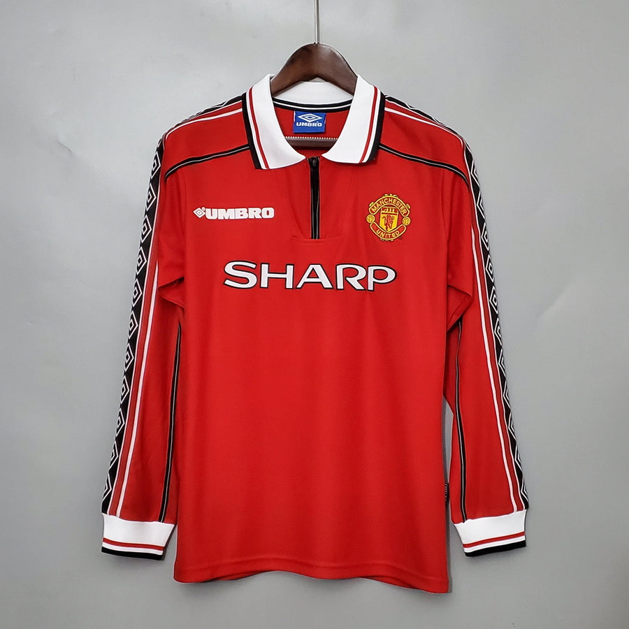 Maglia Manica Lunga Manchester United 1998/99 Umbro - Rosso