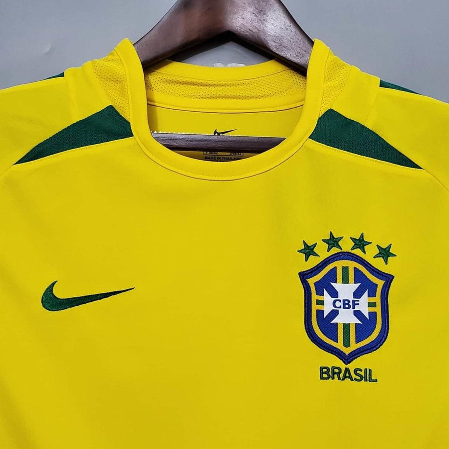 Maglia Nazionale Brasileeira Retro 2002 Gialla - Nike
