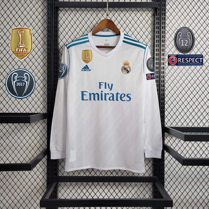 Maglia Manica Lunga Real Madrid 17-18 Con patch