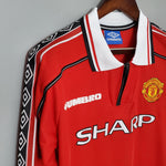 Maglia Manica Lunga Manchester United 1998/99 Umbro - Rosso