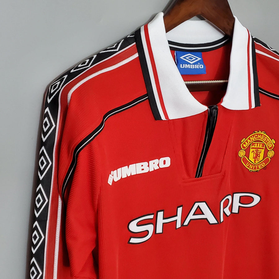 Maglia Manica Lunga Manchester United 1998/99 Umbro - Rosso
