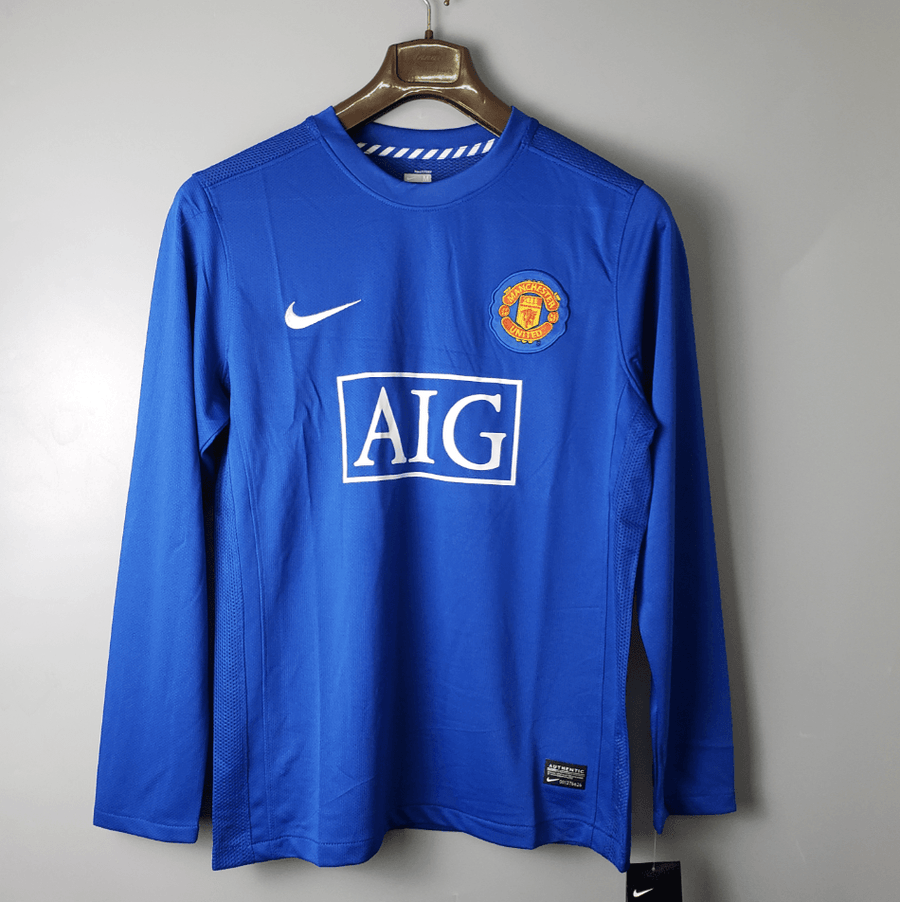 Maglia Manica Lunga Manchester United 07/08 Nike - Blu