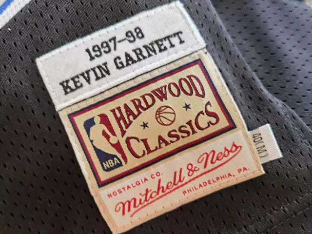 Canotta NBA Atlanta Hawks Retro 1997 - 1998 Mitchell & Ness Authentic Garnett 21 - Nera