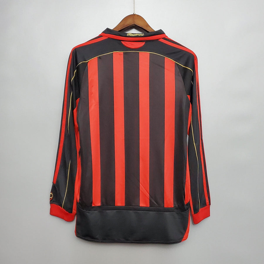 Maglia Manica Lunga Milan 06/07 Adidas - Nero e Rosso
