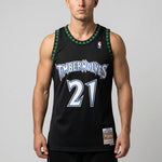Canotta NBA Atlanta Hawks Retro 1997 - 1998 Mitchell & Ness Authentic Garnett 21 - Nera